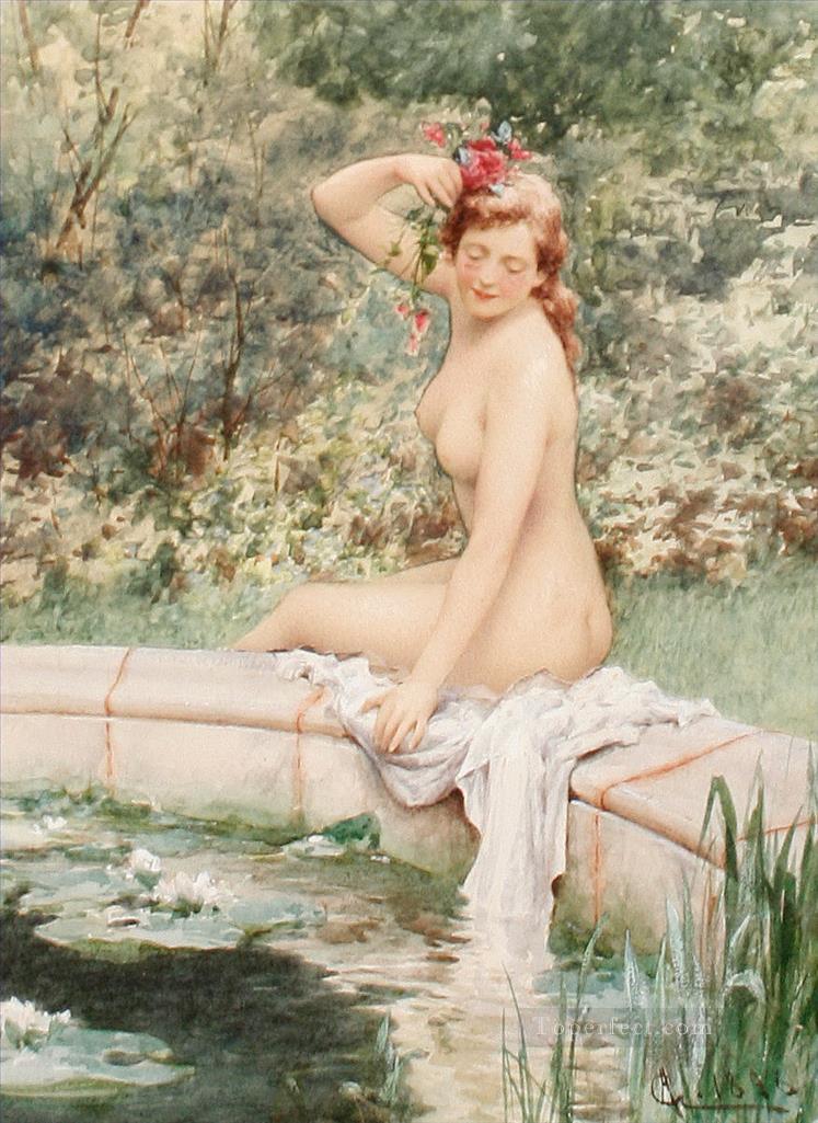 空想のアルフレッド・グレンデニング JR 女性印象派ヌード油絵